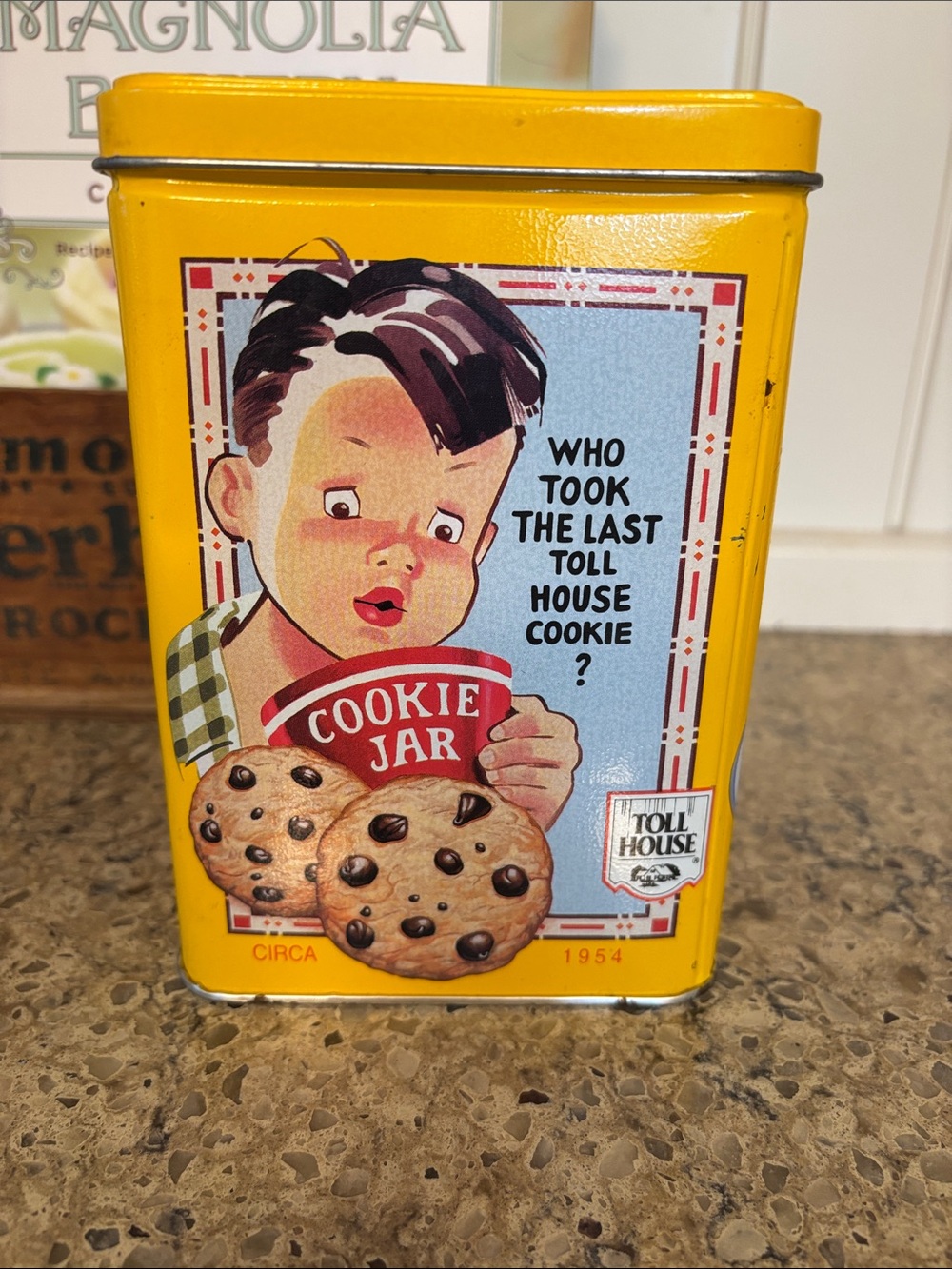 Vintage Nestle Toll House Chocolate Chip Cookie Collectible Advertising Tin